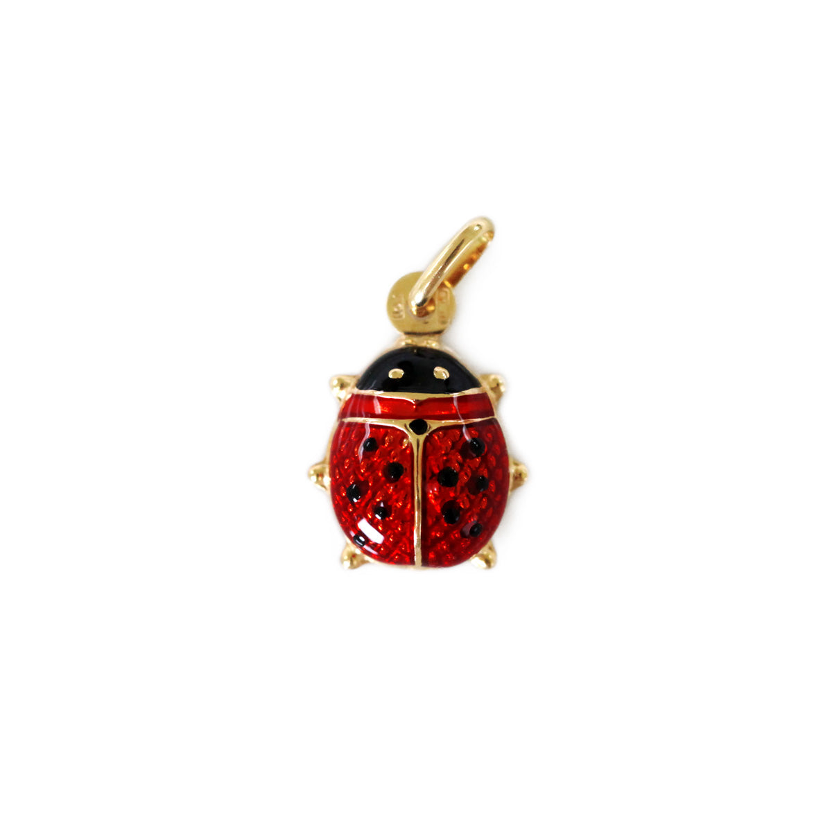 Lady-Bug-Charm-Pendant-10K-Yellow-Gold-Italian-Jewellery
