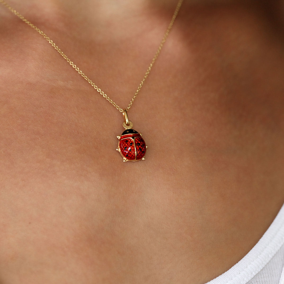 Lady-Bug-Charm-Pendant-10K-Yellow-Gold-Italian-Jewellery