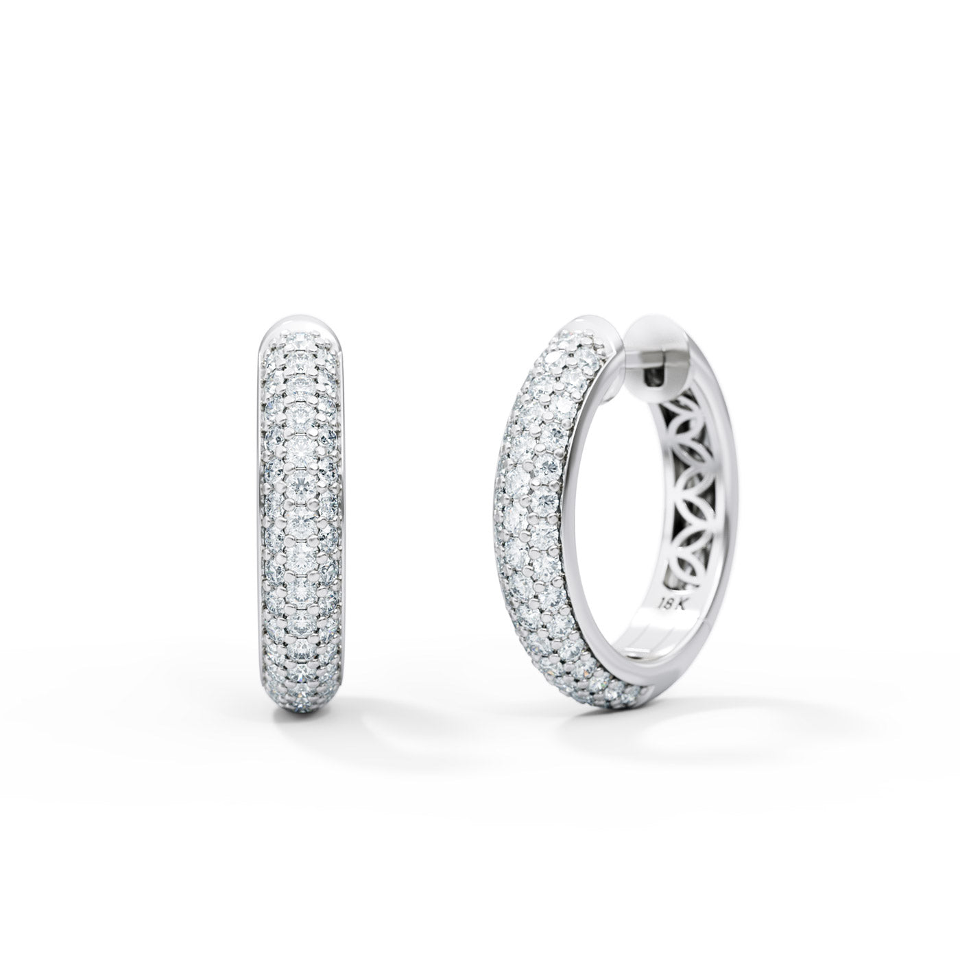 3-Row-Diamond-Pave-Hoop-Earrings-18k-White-Gold