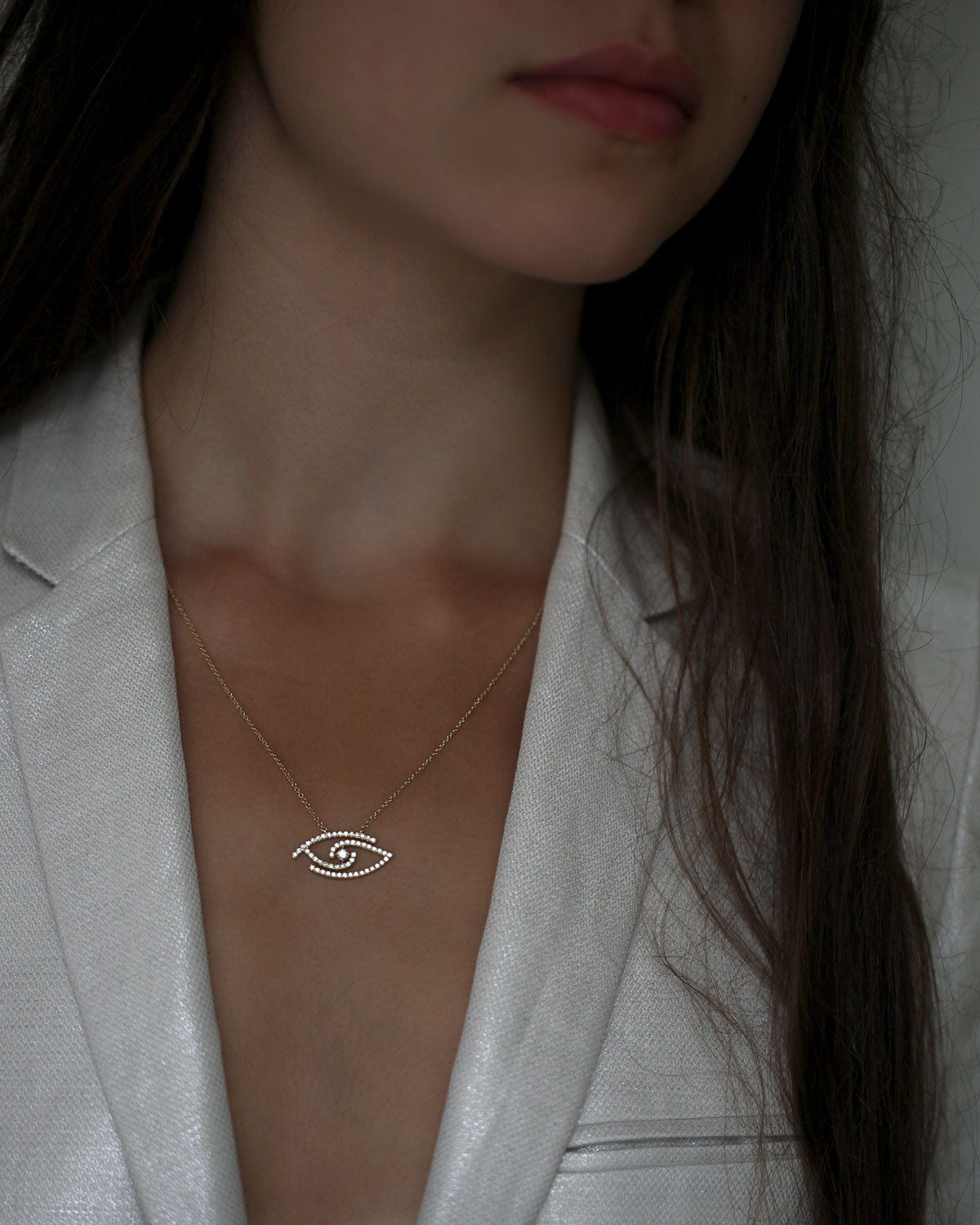 Diamond-Eye-18K-Yellow-Gold-Necklace