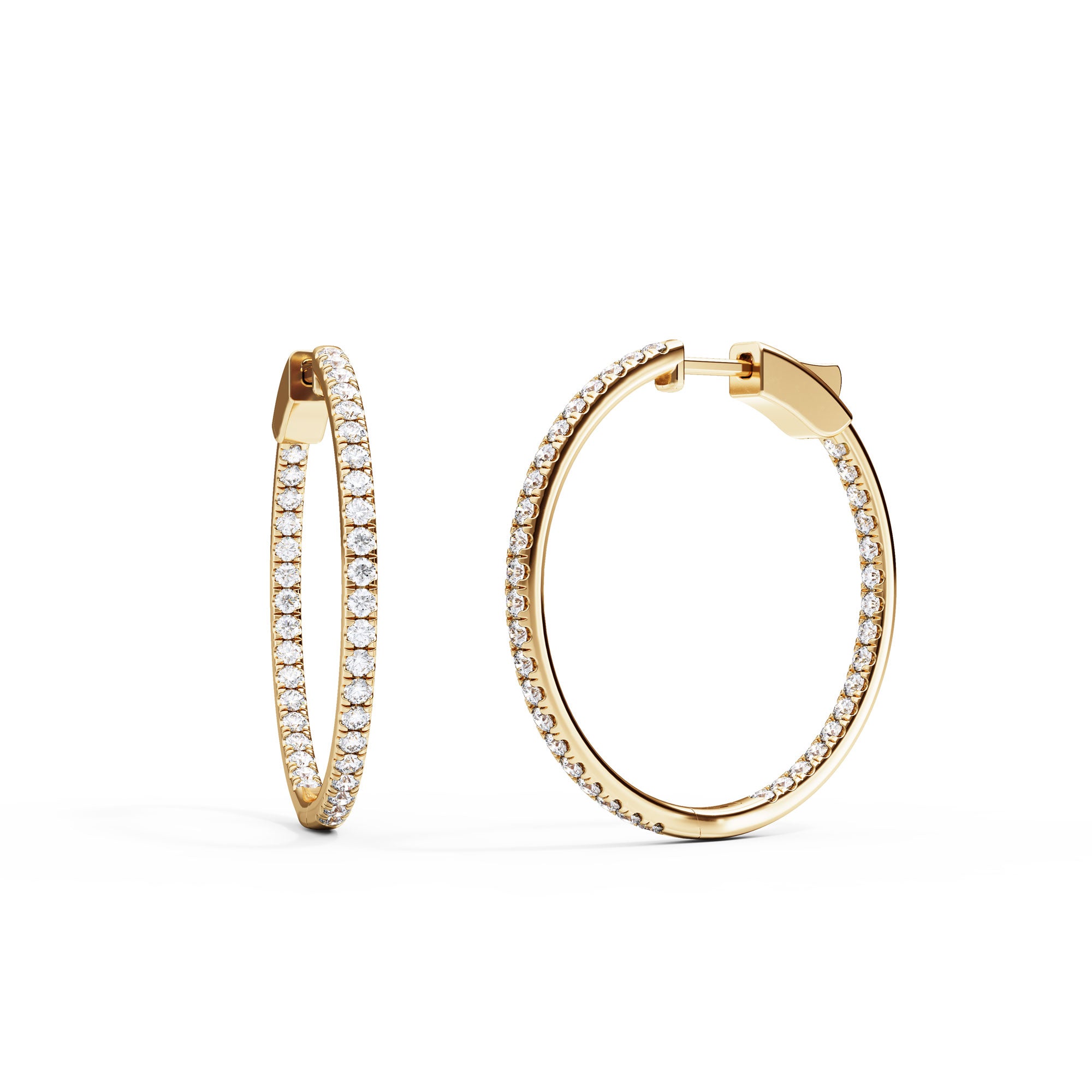 White gold infinity hot sale hoop earrings