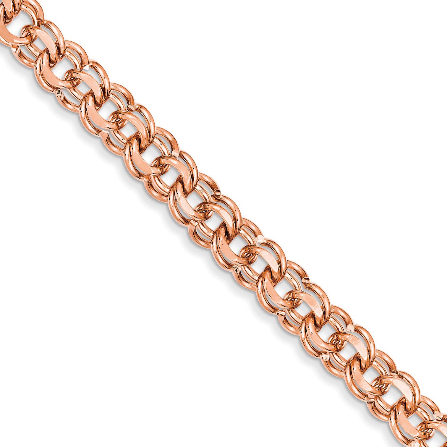 Mens Russian Bismark Solid Handmade Chain in 14K Gold