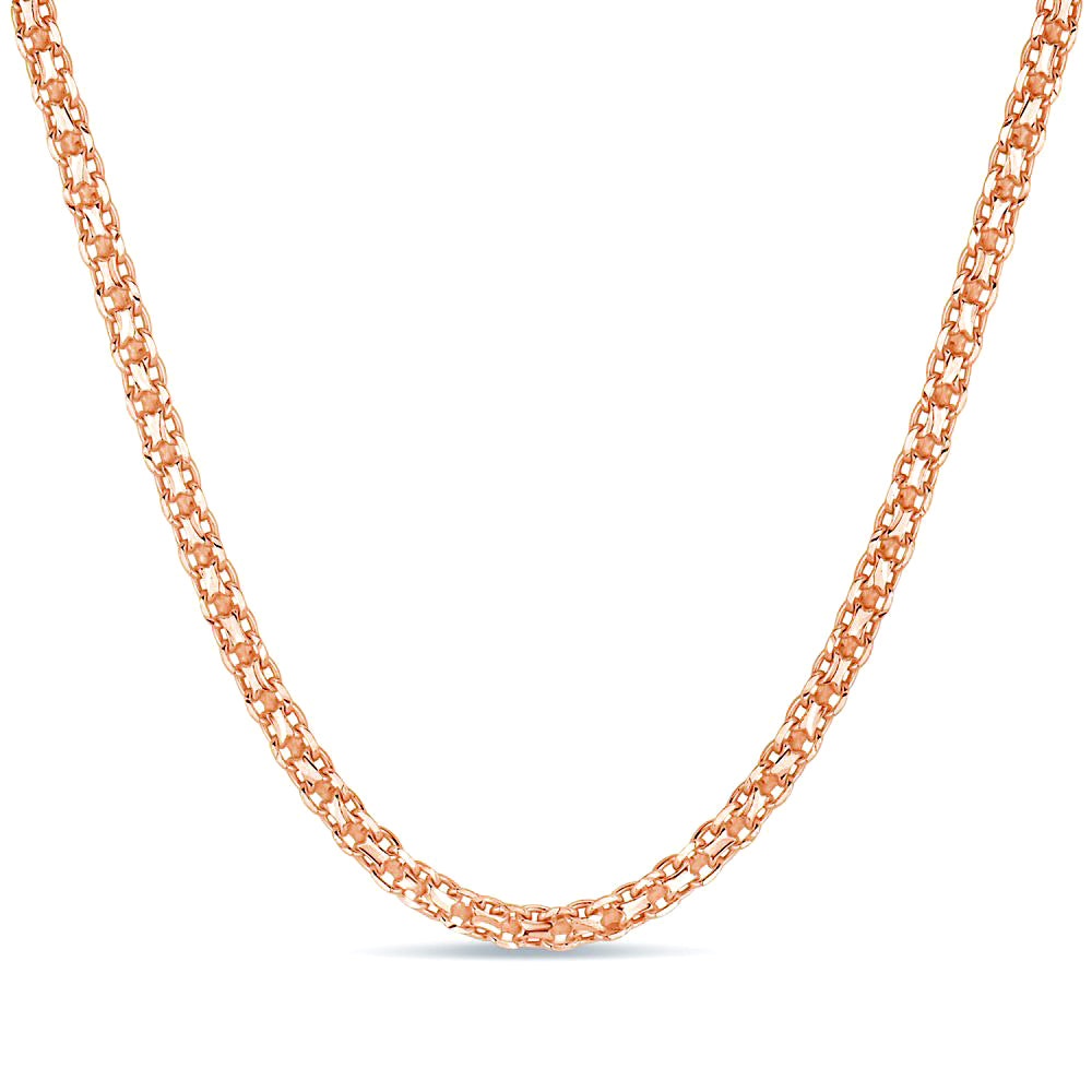 Mens Russian Bismark Ancor Solid Handmade Chain in 14K Gold