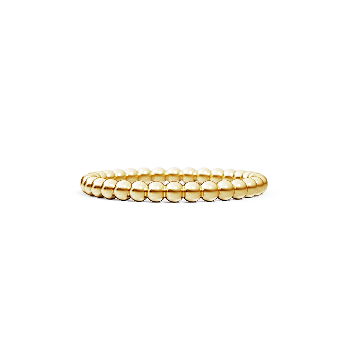 Beaded Ball Ring in 14k Gold