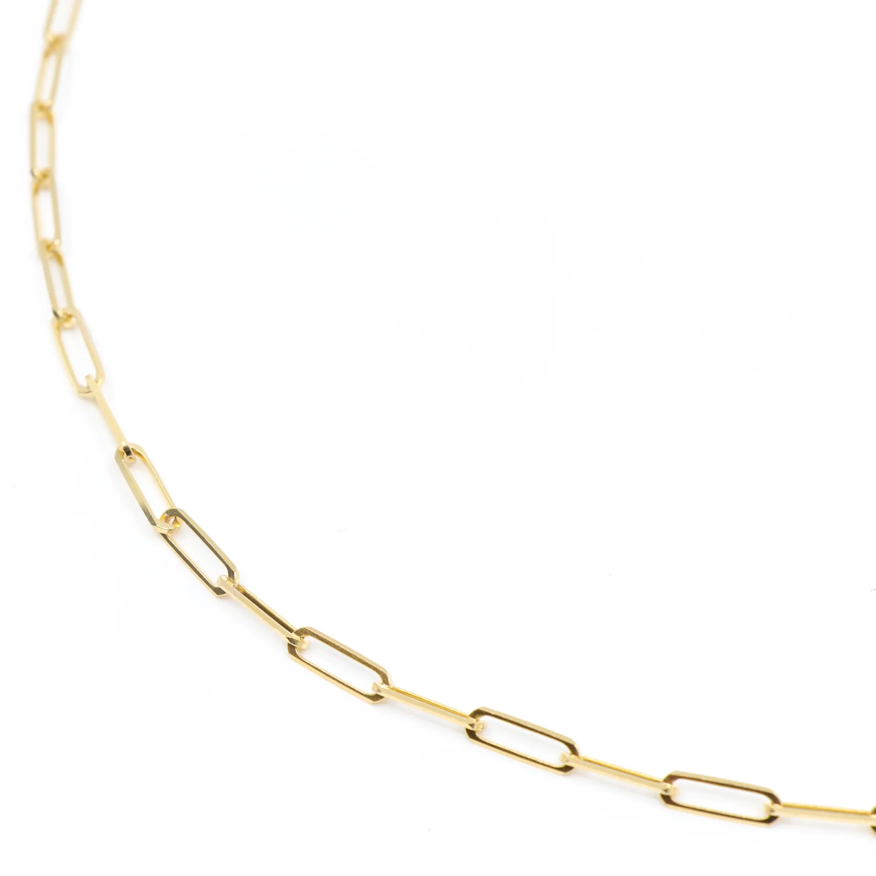 Classic-10K-Yellow-Gold-Paper-Clip-Chain-Necklace