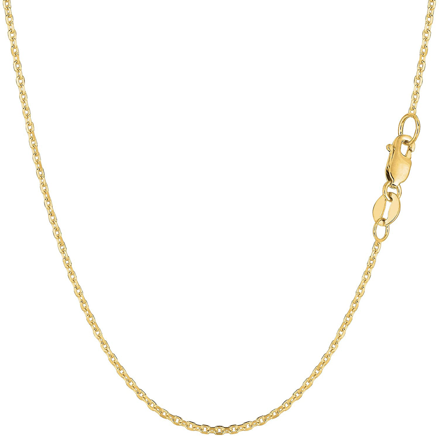 Medium Cable Link Chain Necklace in 14k Yellow Gold