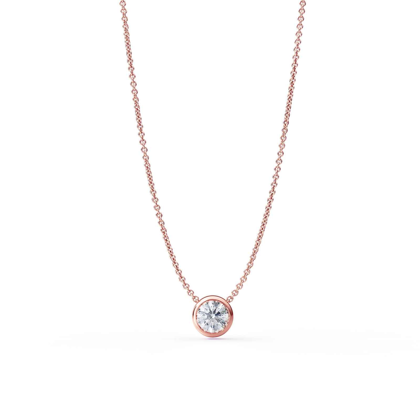 Diamond Slider Pendant Necklace in 14k Gold