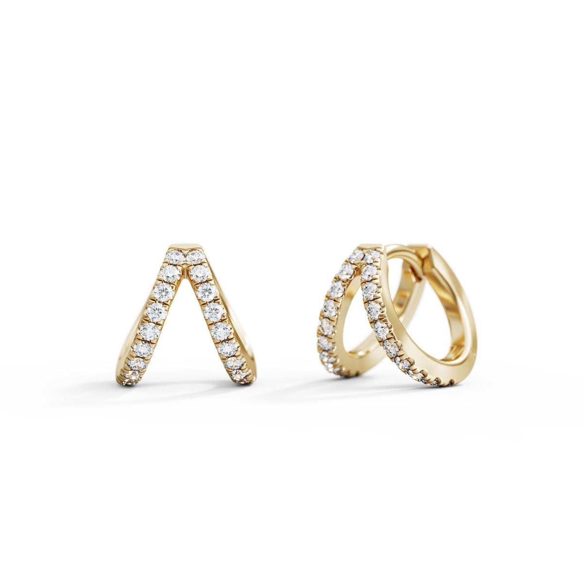 Split mini store hoop earrings