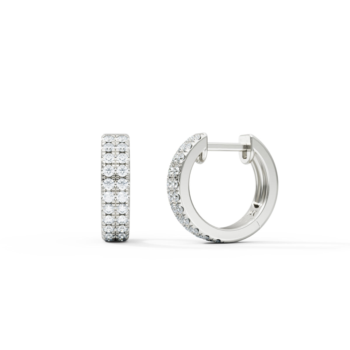 Two-Row-Diamond-Pave-Earrings-14k-White-Gold